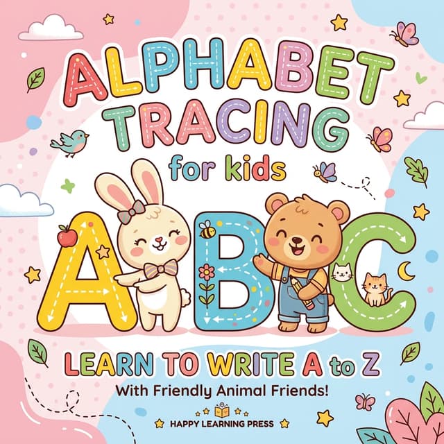 Alphabet Adventures: ABC Tracing & Phonics Cover
