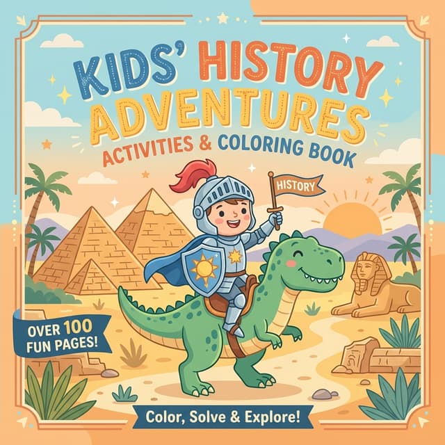 Time Travelers: History Coloring Adventure Cover